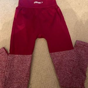 Maroon Gymshark leggings